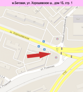 Карта фотосалона на Беговой