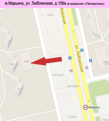 Карта фотосалона в Братеево